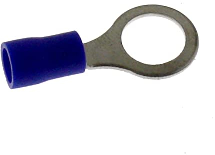 Lumonic 25x capocorda ad anello M8 parzialmente isolato 1,5-2,5mm² I capocorda ad anello blu I set di capocorda, capocorda ad anello M8, capocorda ad anello, capocorda con occhiello