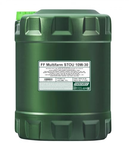 FANFARO Motoröl 10W-30 STOU Teilsynthetiköl Motor Öl ACEA E3 API CG-4 API SF API GL-4 Multifarm 10L