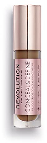 MakeUp Revolution Conceal and Define Concealer - C15 mit Applikator, 30 g