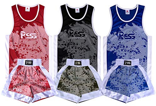 Prime Sports Shop Presents New Sublimation Design Kids Boxing Uniform (Top & Short) Age 3-14 Muay Thai Kick MMA Training Student Jersey Quick dry Breathable Fabric Model:908
