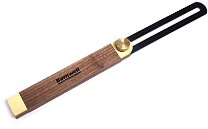 Barnwell Walnut Sliding Bevel 12 (300mm) with Brass Thumbscrew Lock Made in Sheffield