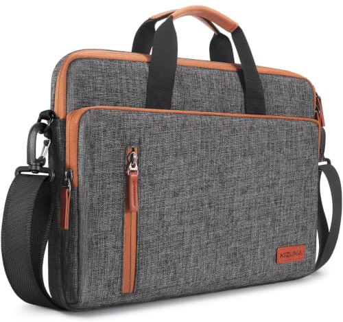 KIZUNA 14 Zoll Laptoptasche Laptop Tasche Notebook Hülle für MacBook Air 15 M2 2023/14 Lenovo IdeaPad Flex 5/IdeaPad 3i & Slim 3i/IdeaPad 3/ThinkPad L14/HP EliteBook 840 G5/Dell Sleeve Bag, Braun