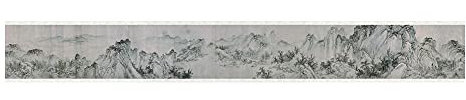 Dostear TapetenbordüRe Selbstklebende BordüRe Wand Wohnzimmer Tapeten Fliesenaufkleber Bad Dekoband Selbstklebend Grauer Berg 40 X 300cm