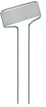 Dysetcs 25 Stück Metall Garten Pflanzenetiketten wetterfest Zink Metall Pflanzenstecker Tags Garten Marker Wasserdicht für Blumen Gemüse Sämlinge Samen 6 × 6,6 cm
