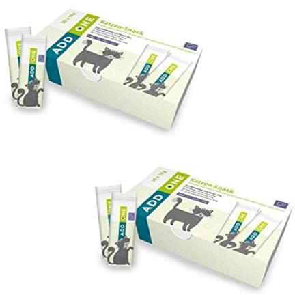 Porus Add One | Geschmacksrichtung Leberwurst | Doppelpack | 2 x 30 x 10 g | Ergänzungsfuttermittel für Katzen | Leckerer Verwöhn-Snack zum Einmischen