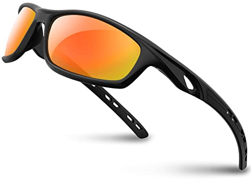 RIVBOS Sonnenbrille für Herren und Damen, polarisiert, UV400, Fahrradbrille, Sportbrille, Radfahren, Wandern, Laufen, Golf und Angeln, Fahren RB831
