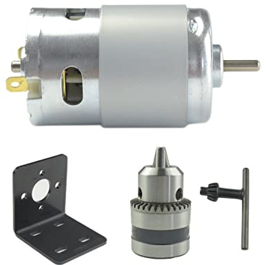 CONQUERALL 895 DC Motor DC 12V 6000RPM / 24V 12000RPM Large Torque High Power Motor with Drill Chuck