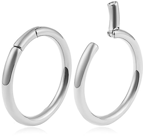 Vankula Ohr Gewichte Flesh Ear Weights Hangers Hoop Edelstahl für männer damen Ohrpiercing Gestreckte Schmuck 4mm 5mm 6mm 8mm