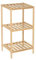 Estantería de 3 estantes de Madera de Abeto Natural Claro de 35x30x70 cm