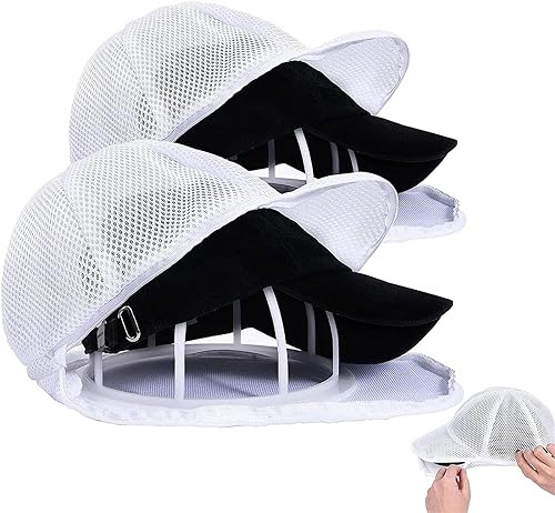 Ailovone Cap washer Cap waschmaschinen form Baseball Cap Waschgestell Kappenhalter Faltbarer Basecap Waschgestell für Erwachsene und Kinder verhindert Verformung des Hutes (2pcs)
