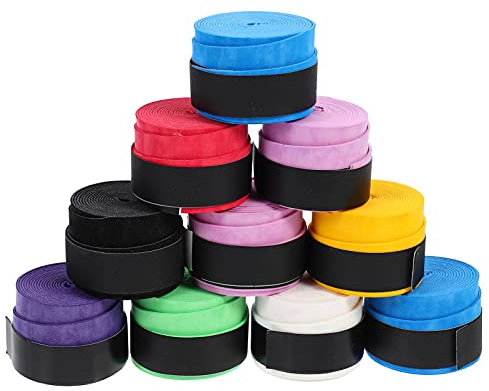 Kisangel 36stücke Racket Overgrips rutschfeste Tennis Griffbänder Super Saugfähig Für Badminton Tennis Und Baseball Vielfältige Farben Für Schweißtreibende Aktivitäten