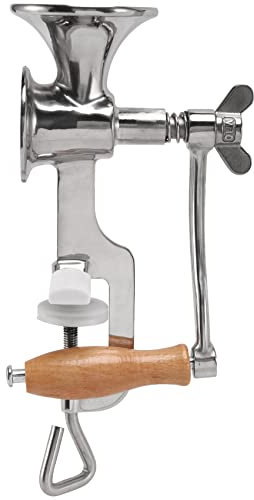 Wresetly Completamente in Acciaio Strumento di Cucina Manuale Mulino un Papavero Semi di Cereali Grinder una Mano e Macinatore una Spezia