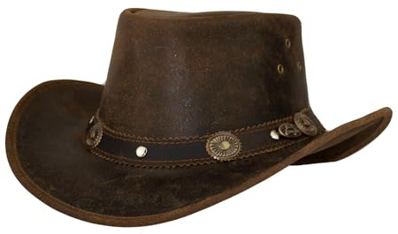 Black Jungle Reedley Lederhut - Klassischer Westernhut, Cowboyhut…