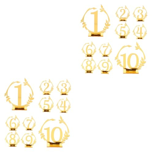 MAGICLULU 20stücke Teiliges Tischschild Für Hochzeiten Reservierte Sitzschilder Elegante Tischdekoration Für Festliche Anlässe Wiederverwendbar Und Hochglänzend