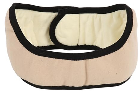 Fascia Insonorizzata per Dormire, Mascherine per Dormire Adulti di Poliestere con Cancellazione del Rumore, Fascia per Capelli, Tappi per le Orecchie, per Dormire, Studiare, Lavorare(Beige)
