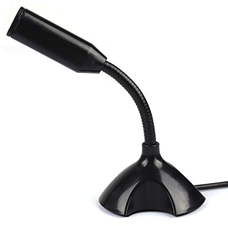 Microfono da Tavolo USB 2.0, Mini Microfono a Condensatore Ad Alta sensibilità, Microfono, Flessibile per Giochi Online KTV, Canto Sul Web