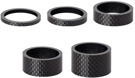 HOUSON 5PCS Fahrrad Ahead Vorbau Spacer, Fahrrad Lenker Spacer Bike Headset Spacers Abstandshalter Vorbau Distanzringe 3mm/5mm/10mm/15mm/20mm