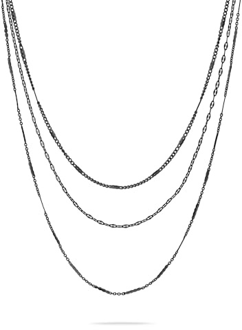 Liebeskind Berlin Halskette LJ-1462-N-58 IP Black
