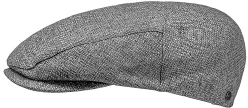 WEROR Flatcap Herren – Schiebermütze Schirmmütze Mütze mit Schirm - Cap mit Baumwollfutter - Sommer/Winter – WEROR-438.1 (63, Grau)