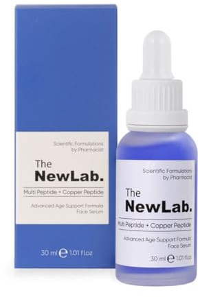 Multi-Peptide + Copper Peptides Serum 1% - Anti-Aging,Kupferpeptide, Faltenreduktion, straffere Haut, Kollagenboost, Hyaluronsäure, intensive Feuchtigkeitspflege - für jugendliche, glatte Haut - 30 ml
