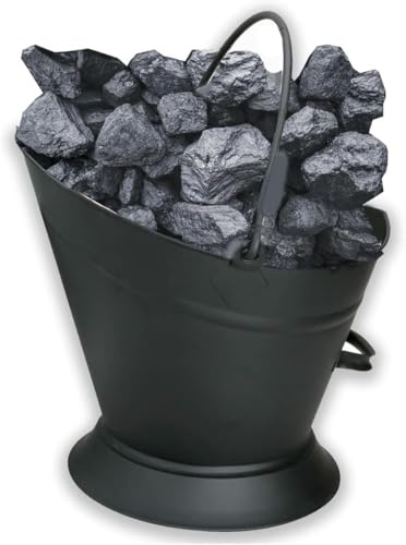 MantrRaj Fireside Waterloo Fire Coal Bucket Scuttle Hod Coal Fire Wood Burner Coal Bucket Wood Log Holder Coal Scuttle Kindling Bucket Metal Wood Log Holder Coal Kindling Bucket