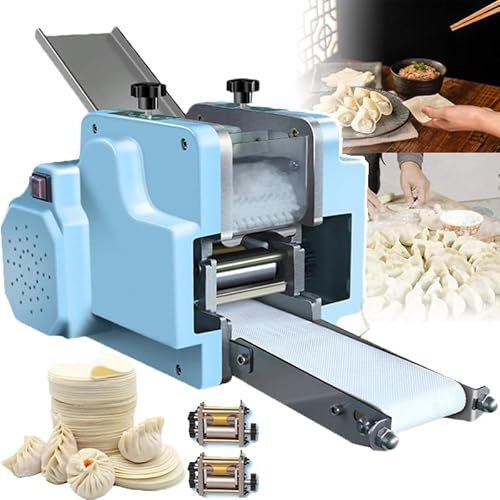 Macchina per Ravioli Automatici Commerciali 8Cm per Ravioli, Macchina per Ravioli E Wonton +Macchina per Pasta Elettrica 3Mm, Strumento per La Lavorazione Dell'impasto per Ravioli,B-2-mold