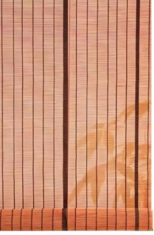 Eiauiuo Retro Bambusrollo Bamboo Blinds Jalousien Sonnenschutz Bambusvorhang Sichtschutz Fensterrollo UV-Schutz Seitenzugrollo für Fenster und Türen Balkon Terrasse(40x100)