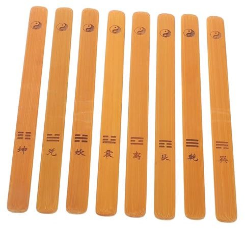 VICASKY Juego de Palillos Chinos de 8 Piezas – Varillas budistas en Decorativas para adivinación para sabiduría y guía