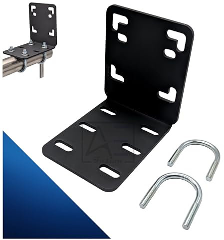 Soporte para abanicos de balcón, adaptador para barandilla de balcón, redondo, compartimentos de hasta 160 cm x 160 cm, fijación/soporte/adaptador en la barandilla, sin taladrar