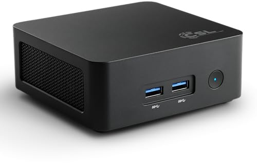 Mini PC CSL Narrow Box Black Windows 11 Famille, Intel N150 4X 3600 MHz Turbo, 1000 Go M.2 SSD, 16 Go DDR4-RAM, Intel UHD, HDMI 2, USB 3.2, BT 5.2, AX WLAN