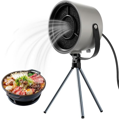 Campana extractora portátil extractoro con tipo trípode, 3 velocidades, escritorio y cocina para camping, barbacoa
