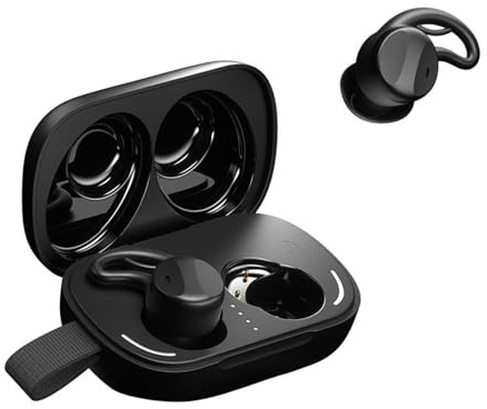 Xmenha Mini Bluetooth Écouteurs de Sommeil Écouteur Casque Oreillette sans Fil Invisible Sommeil Waterproof étanche Sport Confortable en Anti/Réduction du Bruit Contrôle de Toucher