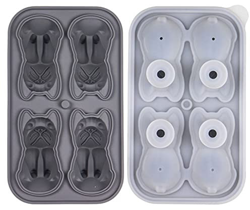 Moldes de hielo francés, moldes para bandejas, moldes 3D para bebidas, helados, cafés, cócteles, silicona