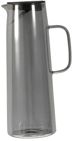 Ciieeo Brocca di Vetro con Filtro per Acqua Brocca per Acqua in Vetro Trasparente Distributore D'acqua da Cucina con Coperchio Contenitore per Bevande