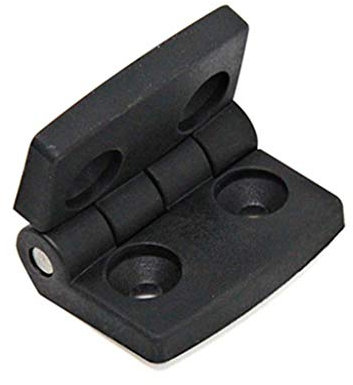 Lot de 10 charnières de porte en plastique noir pour armoire, tiroir, boîte à bijoux