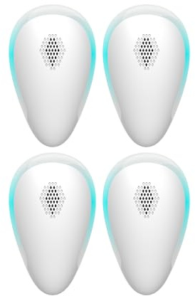 2025 Upgraded Version Ultrasonic Pest Repeller 4 Packs, Powerful Mouse Repellent plug in Pest Control for Rats, Bugs, Rodent, Roach, Mice, Mosquito, Spider, Ant Repellent Safe for Pets & Humans