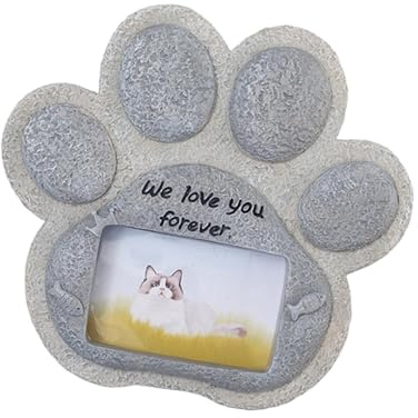 YEJBBUC Pierres commémoratives pour chien ou chat - Marqueurs funéraires pour l'extérieur, le jardin, le porche et le chat