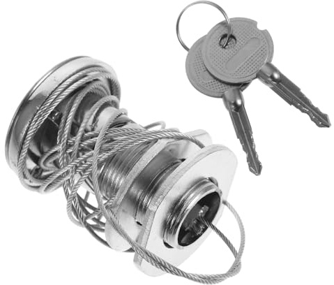 SAFIGLE Serratura Garage con Nucleo in Rame Resistente alle Intemperie Cavo in Acciaio Pesante Sblocco Emergenza Antieffrazione Facile Installazione per Porte Sezionali e Basculanti