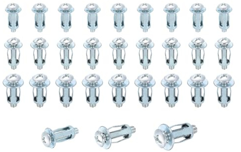 QUARKZMAN 30 Set M4 M5 M6 Jack Nuts, Acciaio Carbonio Finitura Zincata Dado Espansione Dado Petalo, Inserti Multigrip Rivetto Perni Per Pannelli Cavi Pareti Sottili, Argento