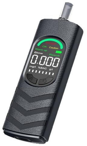 Ujjdwiurgh Portable Breath Analyzer Professional Digital Alcohol Tester High Sensitivity Breathalyzer Test Device