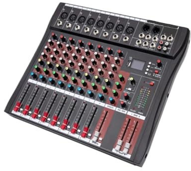DJ Controller, Professional 8-channel Mixing Console With Equalizer, Monitor Microphone, Reverb, Home Stage, USB Bluetooth Recording, And Capabilities