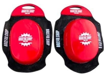 Race4u Premium Knieschleifer - optimaler Abrieb & lange Haltbarkeit | Motorrad Kneeslider ideal für die Rennstrecke und die Straße Rot
