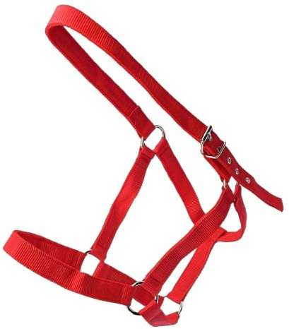 Generisch Knitted Halter for Adjustable Equestrian and Leading Harness | Rope halter for farm, pasture, cows, goats, sheep, lambs, calves and other livestock