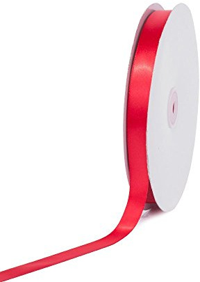 Creative Ideas PSF0508-250 Solid Satin Ribbon, Red, 5/8 x 100 yd