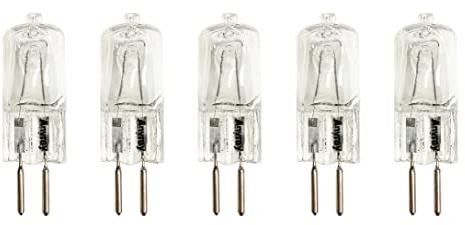 Anyray A1605Y (5)-Pack 50 Watt G5.3 120V 50W 110 Volt 50Watt GX5.3 Bi Pin T4 Light Bulb