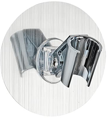 WENKO Static-Loc® Duschkopfhalter Osimo starker Halt durch statische Aufladung Silber