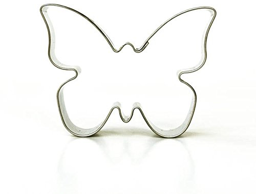 Markenlos Schmetterling 6,5 cm Edelstahl Plätzchenausstecher, Cookie Cutter, 1 Stück