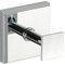 WENKO Power-Loc® Wandhaken Laceno - Handtuchhaken, Kleiderhaken, Befestigen ohne Bohren, Kunststoff (ABS), 5.6 x 5.6 x 4.6 cm, Chrom