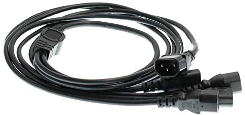 Eonvic Cordon d'alimentation IEC 320 C14 mâle vers 4XC13 Femelle en Y 1,8 m