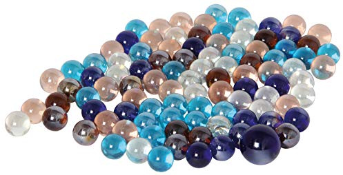 Bartl 112012 Deko Glasmurmeln Set Ø16mm glänzend ca. 500g